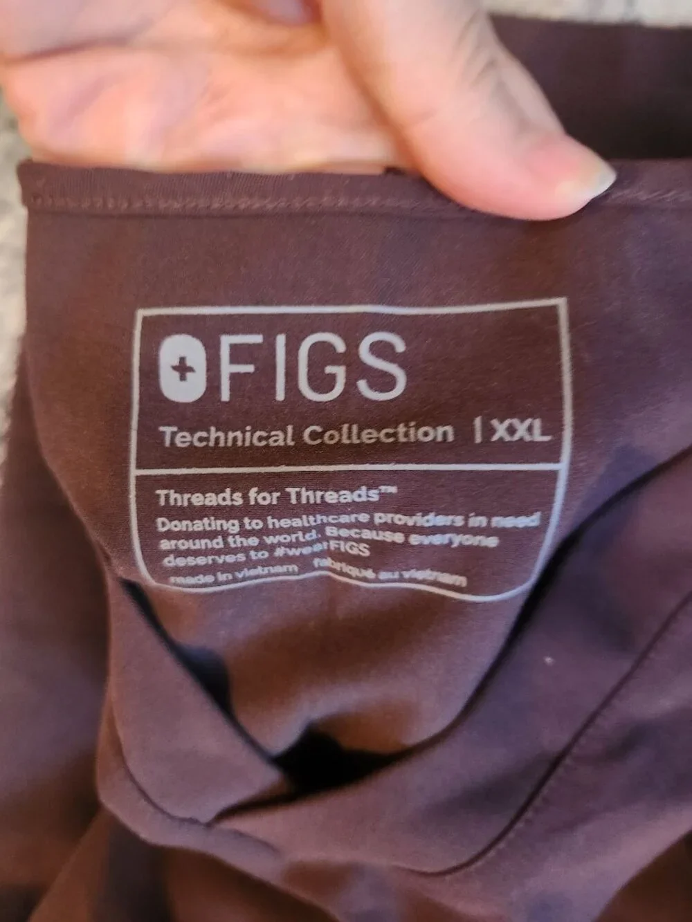 Figs Men's Sz. XXL Brown Technical Collection Top & Joggers Set EUC